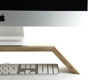 Wooden iMac / monitor stand  | Handmade in design studio