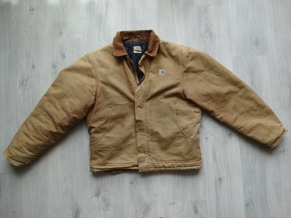 Vintage CARHARTT Workwear Jacket Brown Mens Carhar