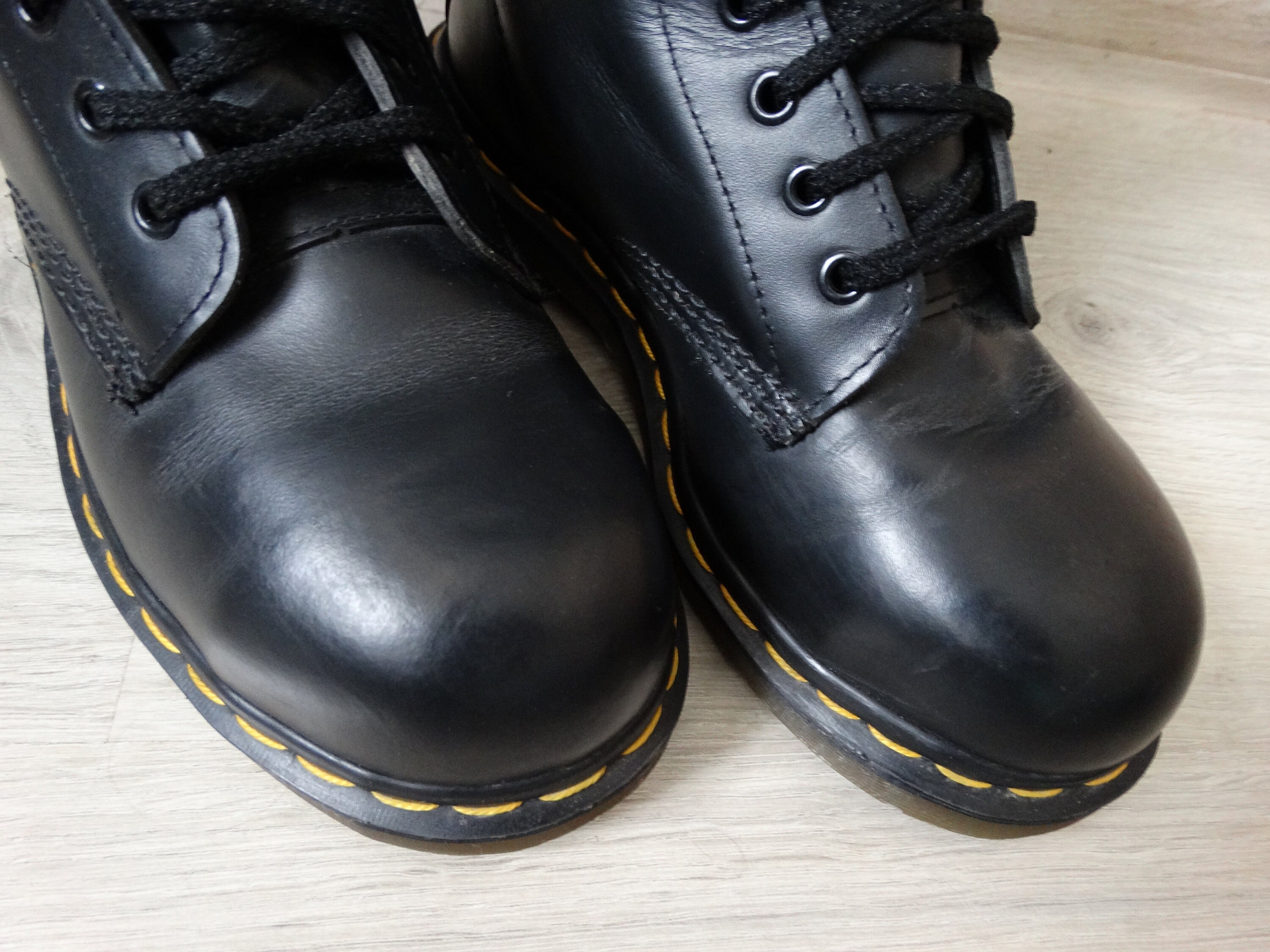 Womens Black Dr Martens Steel Toe Made in England US 5 Etsy
