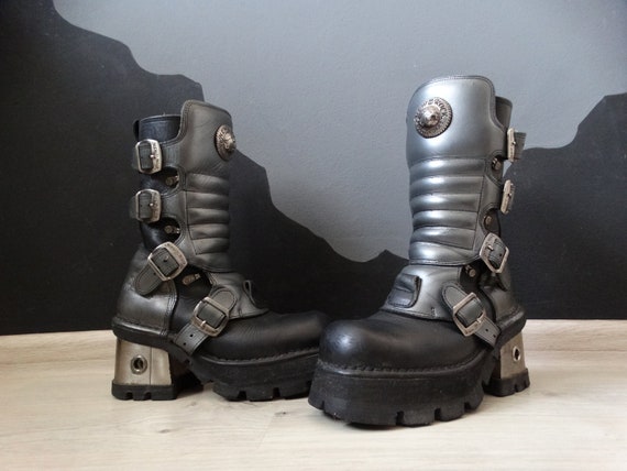 New Rock Cyber Goth Boots 90’s Vintage Gotic Platf