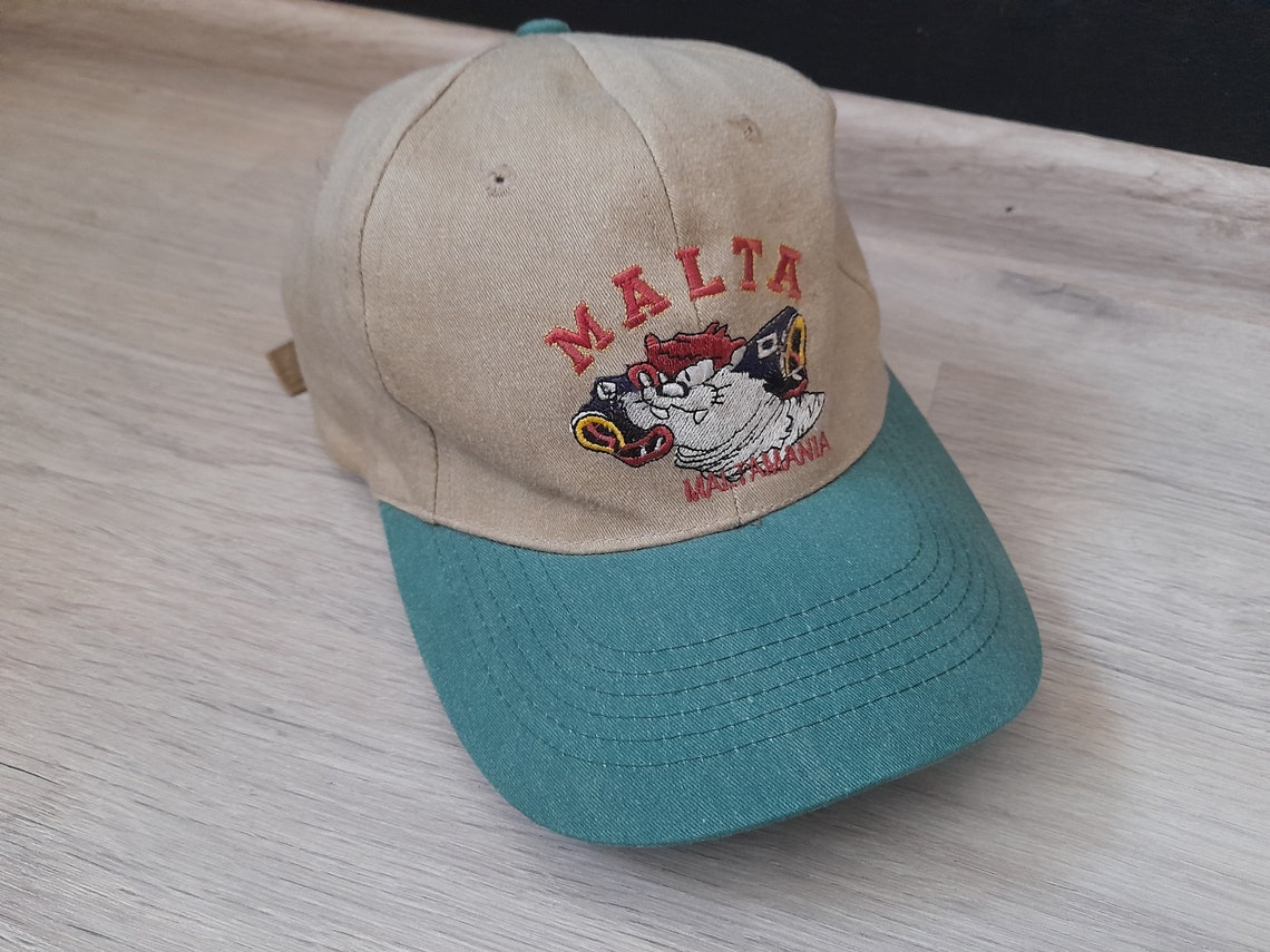 Vintage 90s Taz Cap Hat Taz Malta malta mania One Size Cap Etsy
