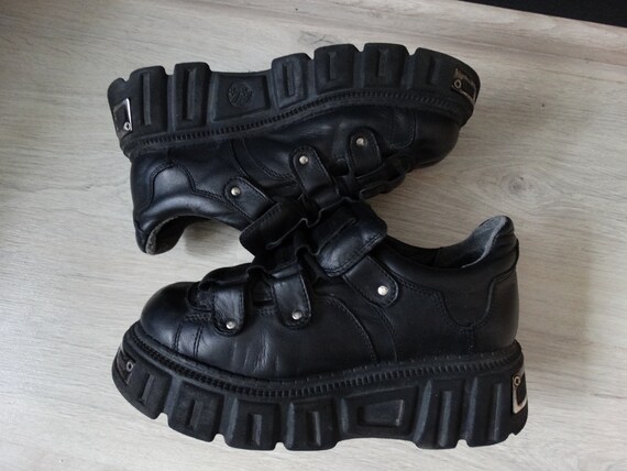 Vintage Gordon Jack Platform Leather boots EU44 ,Rav… Gem