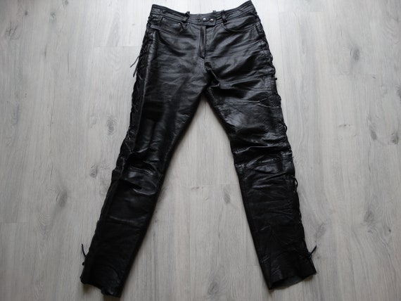 Vintage Real Leather Biker Motorcycle Rocker mens