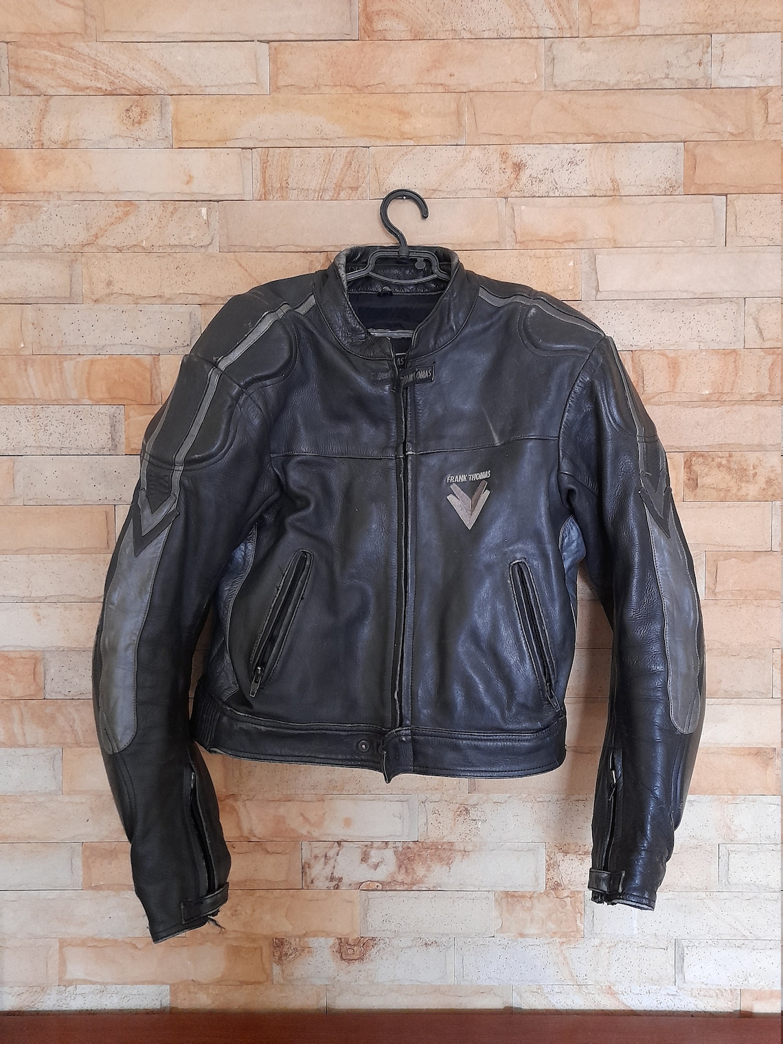 Frank Thomas Motorcycle Leather Jacket Leather Biker | Etsy