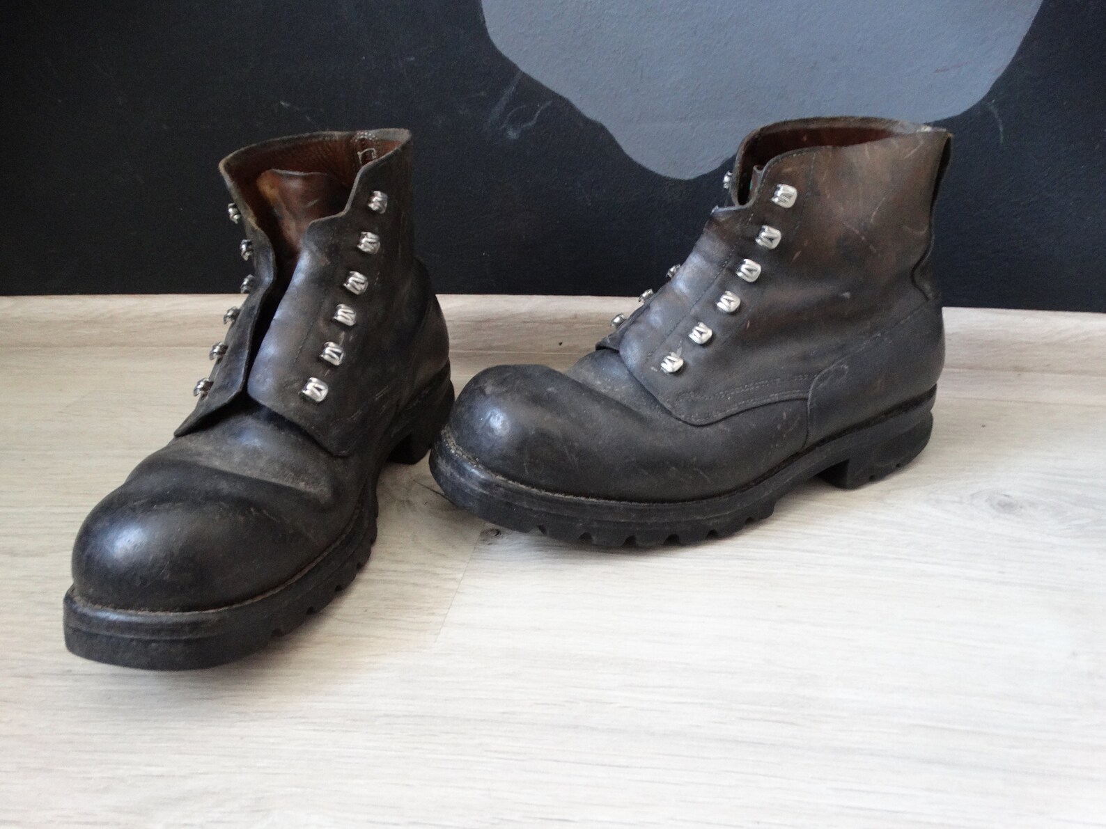 Authentic 60s Swiss army Alpine Mountain boots Swiss Military Etsy