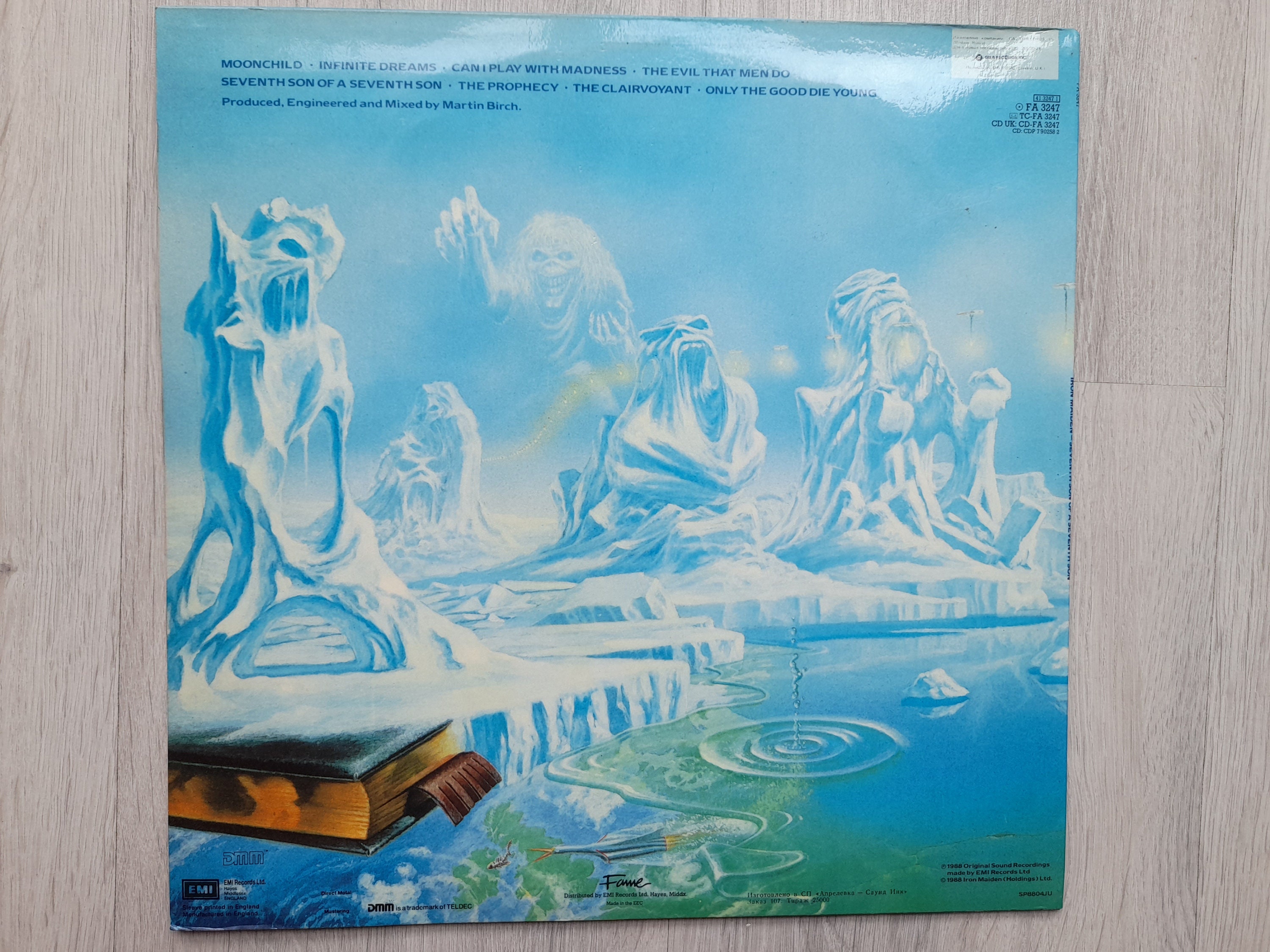 Iron Maiden Seventh Son of a Seventh Son LP Album Rock | Etsy