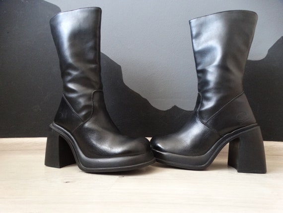 Dockers platform boots goth 90's Club Vintage Plat