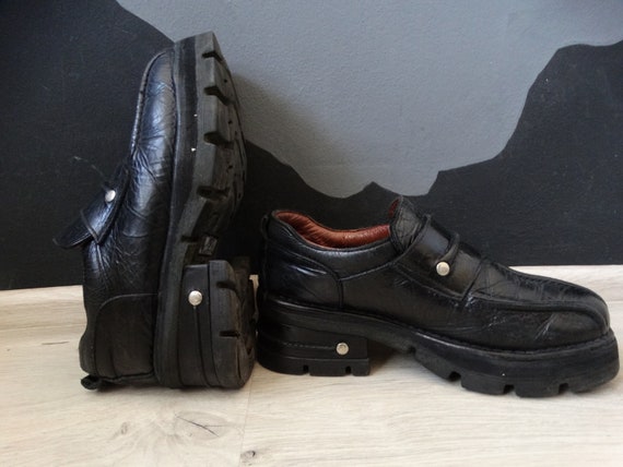 New Rock 90’s Vintage Gotic Biker Platform Boots/C
