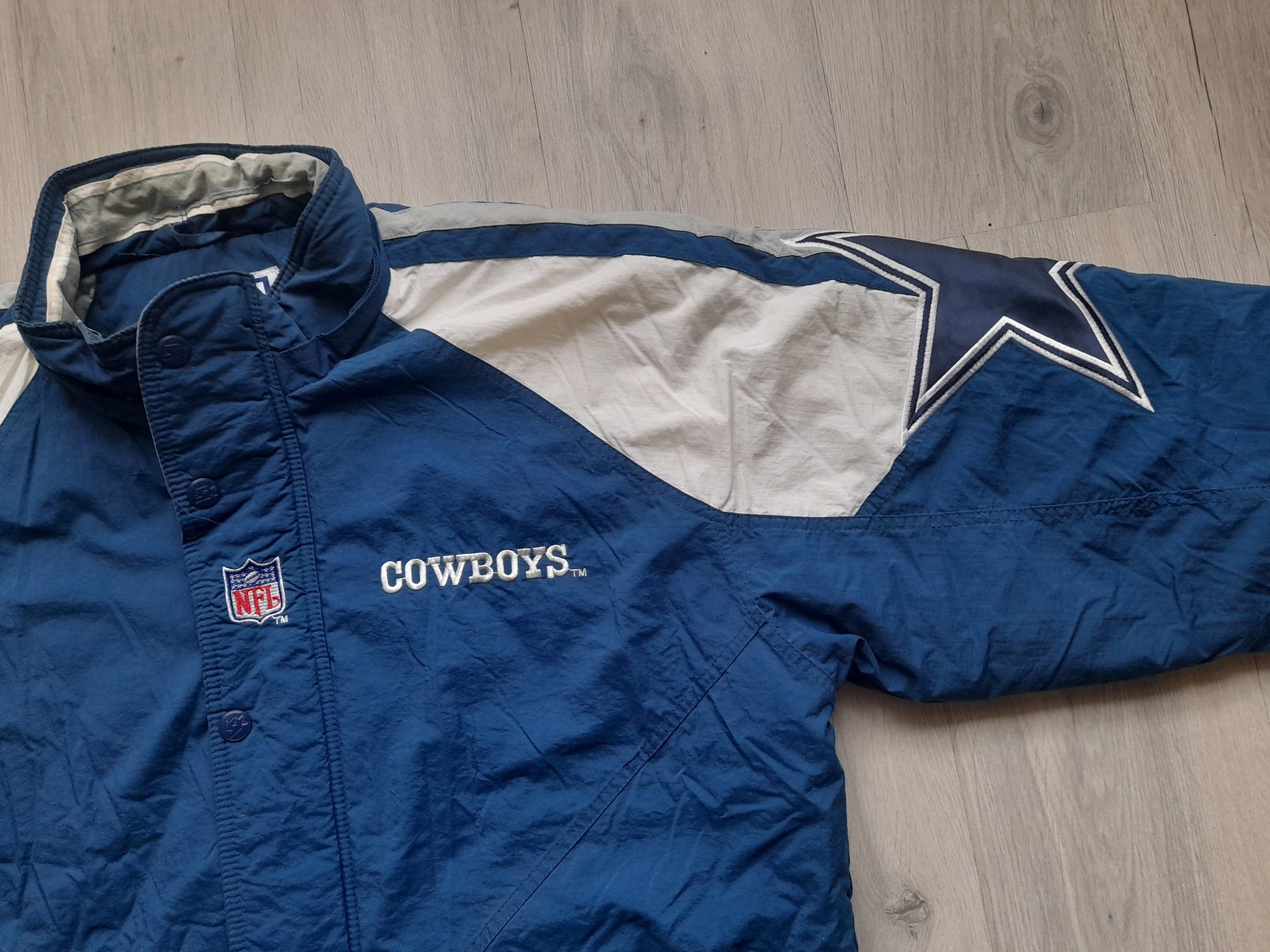 Vintage Dallas Cowboys Starter NFL jacket Size L Streetwear Etsy