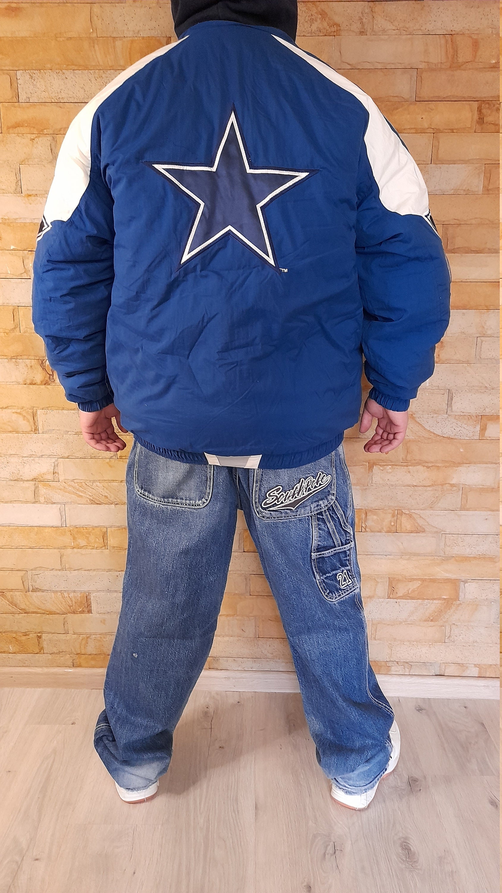 Vintage Dallas Cowboys Starter NFL jacket Size L Streetwear Etsy