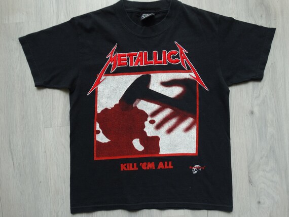 Vintage Metallica Kill Em All Shirt Size S Embroid