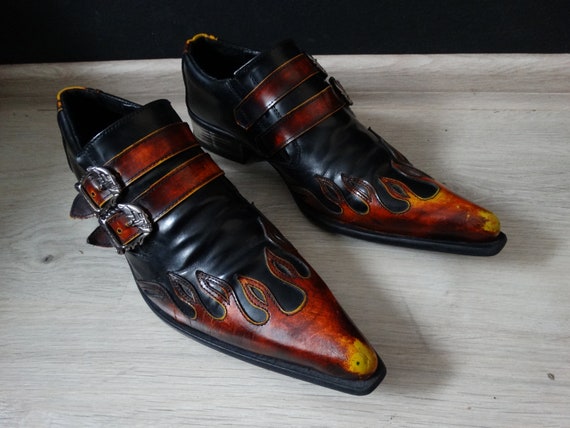 New Rock Newman Fire New Rock 90’s Vintage Gotic B