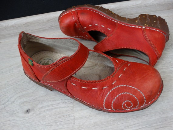 El Naturalista Leather Shoes Women Mary Jane in R
