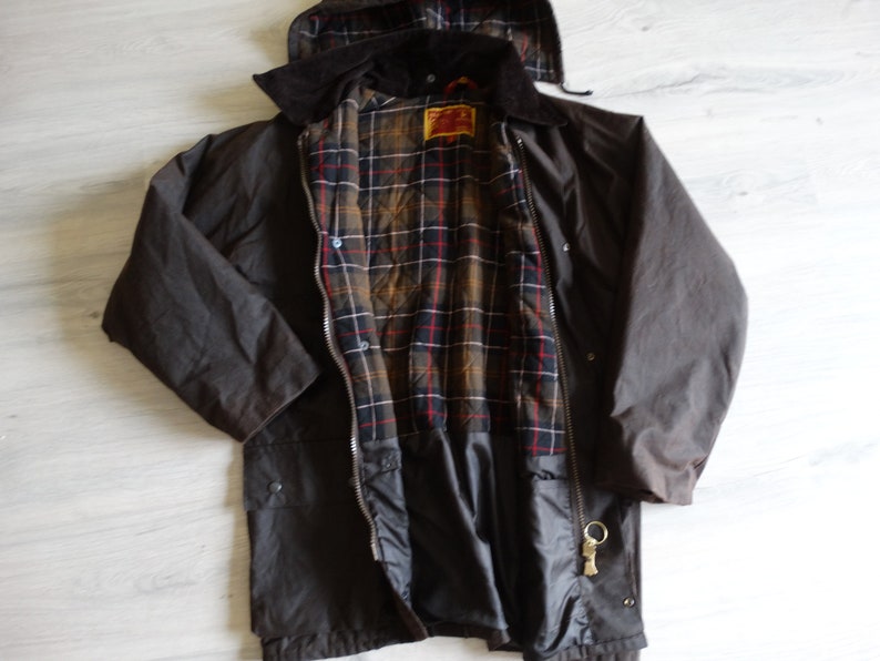 Hi Diver Mens Dark Brown Waxed Jacket XL Country Wear Wax Etsy