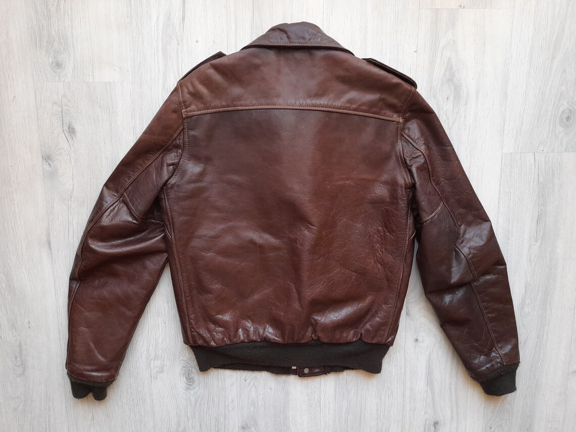 Vintage Schott Bomber Flight Jacket IS674MS Flight Jacket Etsy