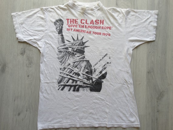 The Clash Punk rock band shirt The Clash Give Em E