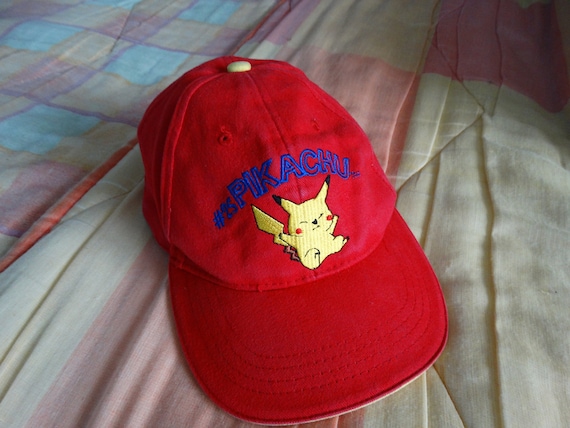 Vintage Pikachu Pokemon teen Hat Cap Nintendo cap