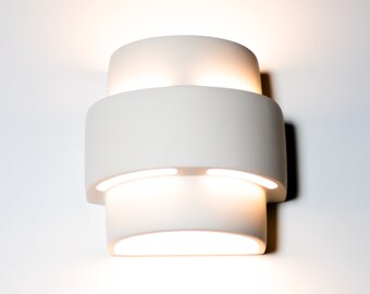 Spanish Style Lighting Indoor and Outdoor Lighting Tiered Up/Down Wall Washer Sconce, Ambient Lighting, Custom Color | 9.75"H