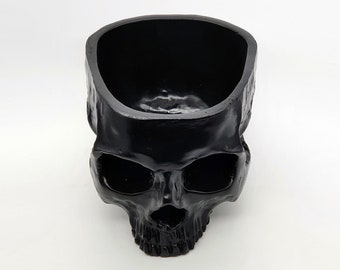 Large & Heavy Realistic Human Size Skull Replica Bowl Flower Pot Planter Pencil Holder Gothic Garden Candy Box Anatomy Altar Halloween Gift