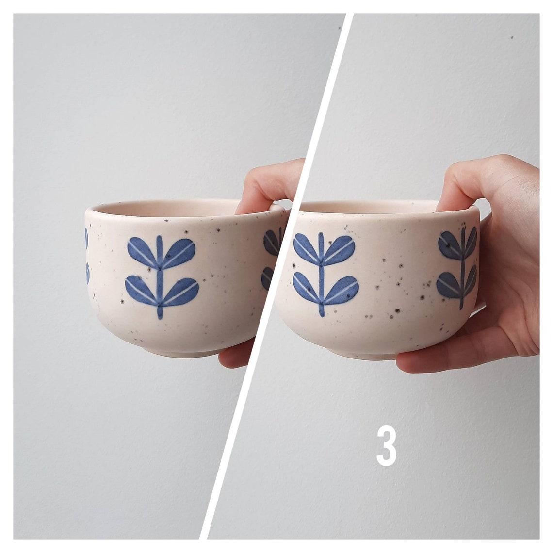 Ceramic tea bowl Cup without a handle Dishes in the Japanese Etsy