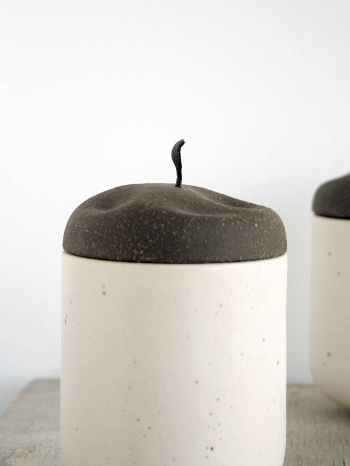 Ceramic lidded jar Handmade ceramic jar with lid Kitchen Etsy