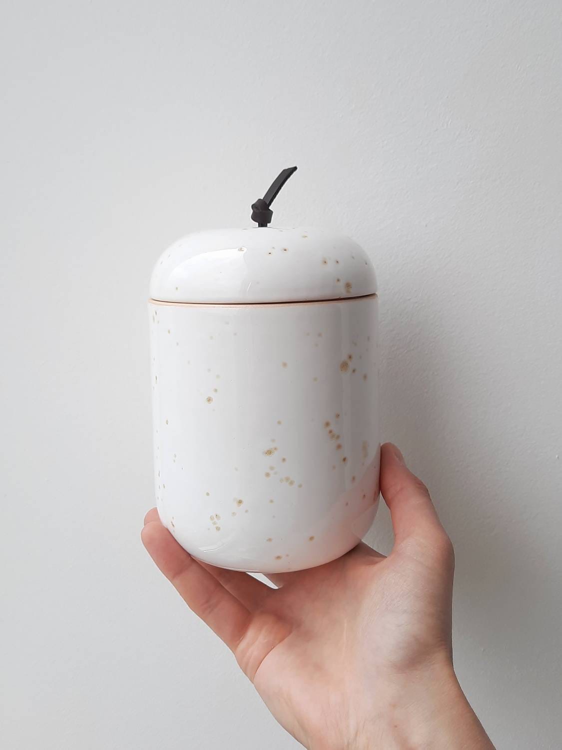 Ceramic Jar With A Lid Handmade Ceramic Pot With Lid Kitchen Etsy
