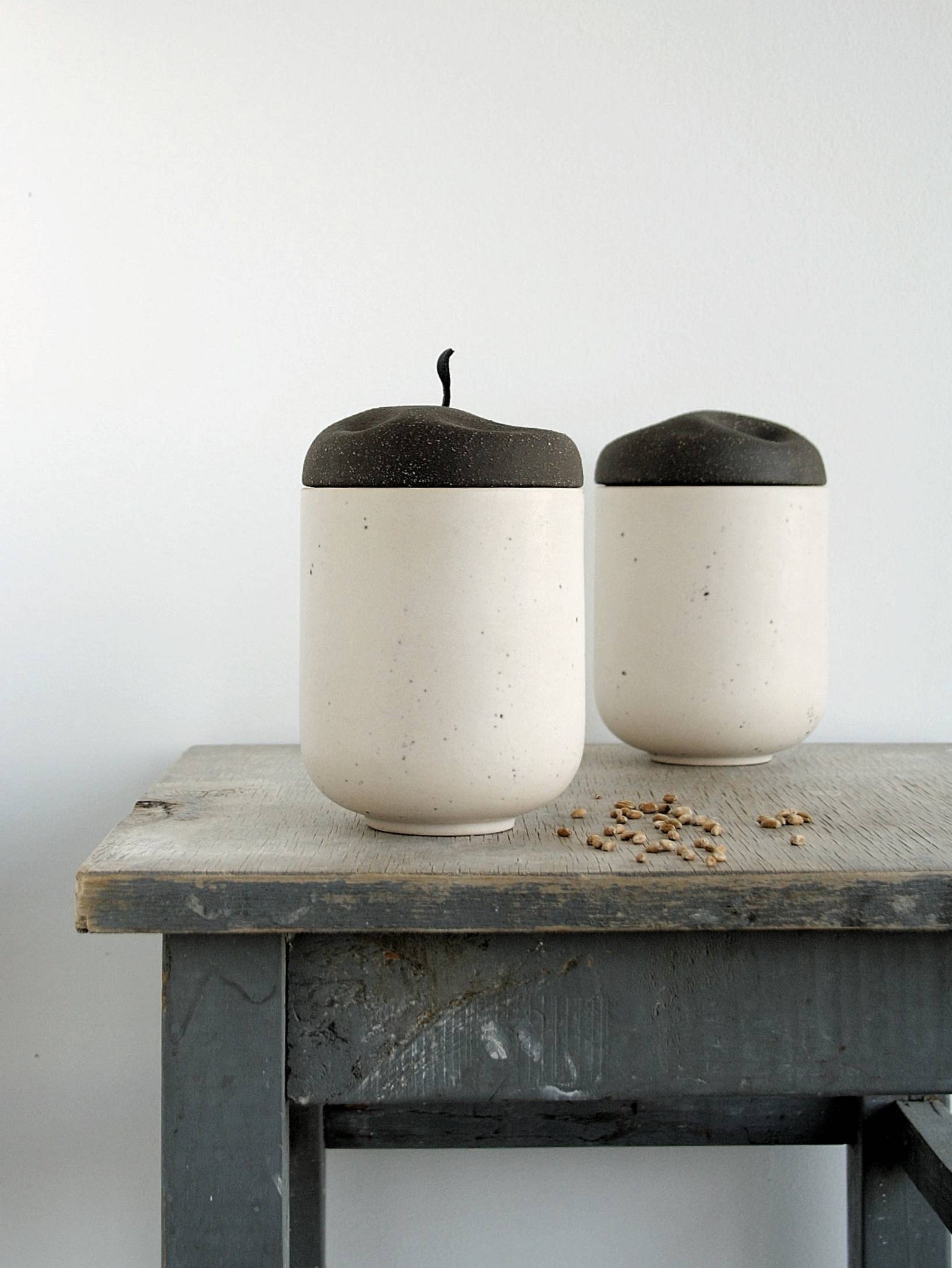 Ceramic lidded jar Handmade ceramic jar with lid Kitchen Etsy