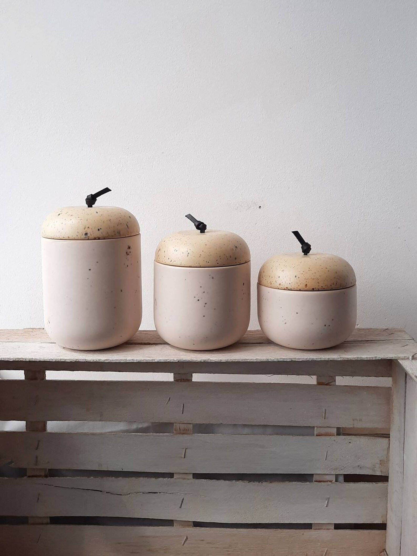 Ceramic Jar With A Lid Handmade Ceramic Pot With Lid Kitchen Etsy