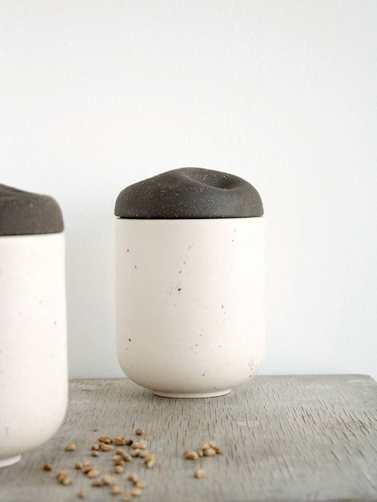 Ceramic lidded jar Handmade ceramic jar with lid Kitchen Etsy