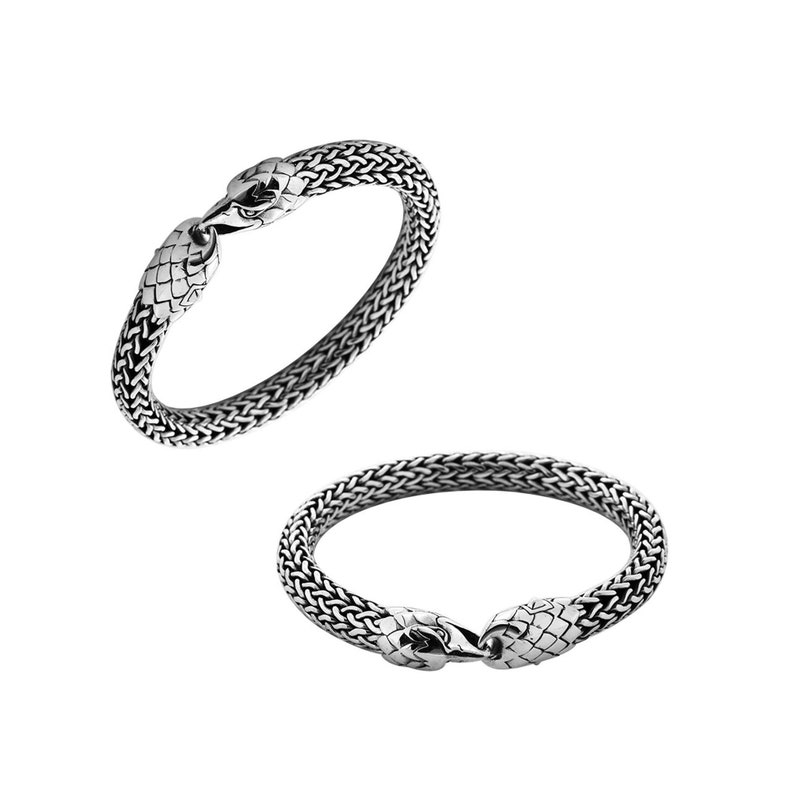 Sterling Silver Bracelet With Plain Silver 8.5 INCH