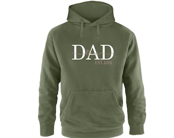 Papa Hoodie / Cadeau personnalisé pour le meilleur papa | Cadeau pour la fête des pères / Pull PAPA avec le nom souhaité