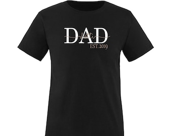 Dad T-Shirt / Personalisiertes Geschenk für den besten Papa | das perfekte Geschenk zum Vatertag oder Geburt