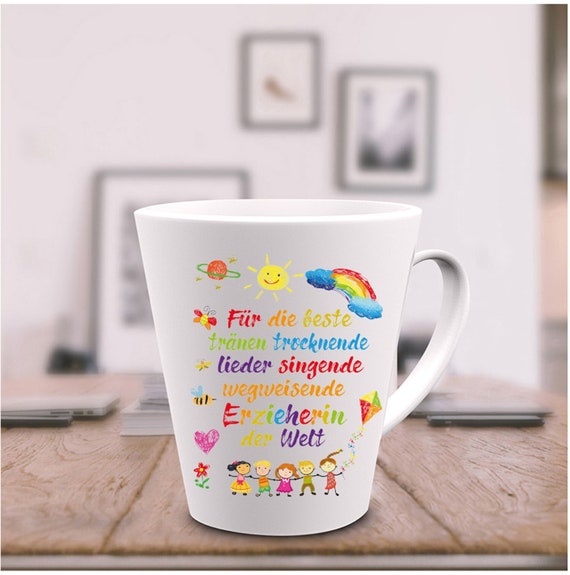 Abschiedsgeschenk-Tasse Für Erzieherin – „Hart Zu Finden, Schwer Zu Verlassen“, Spülmaschinenfest, Beidseitig Bedruckt