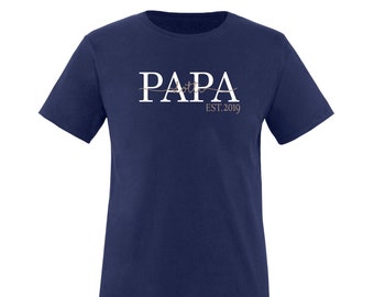 Dad T-Shirt with Desired Name of Child/Children/Personalized Gift for Best Dad/Father's Day Gift/Father's Day Gift