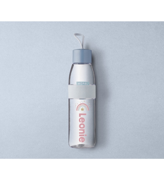 Personnnalisierte Mepal Trinkflasche Mit Drehverschluss | Wasserflasche Mit Niedlichem Regenbogen Für Die Kita/den Kindergarten Die Schule