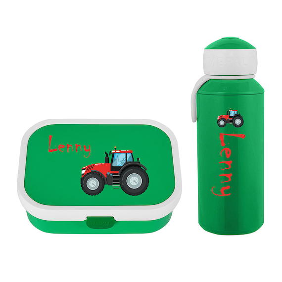 Personalized Mepal Lunch Box & Drinking Bottle as a Set With Bento