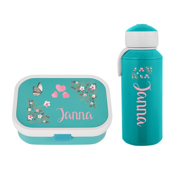 Personalized Mepal Lunch Box & Water Bottle as a Set With 