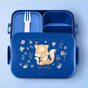 Boîte à lunch Mepal Bento avec compartiments Faites une pause Midi Boîte à lunch personnalisée avec un joli renard pour l'école ou la maternelle image 9