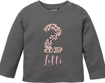 Baby T-Shirt 'Ich Bin Schon Zwei' – Geburtstags-Shirt Für Den 2. Geburtstag, Jungen & Mädchen