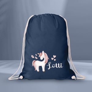 Sac en tissu avec motif licorne | Sac de sport pour garderie | le jardin d'enfants ou l'école | Sac en tissu pour enfants/sac pour changer de vêtements