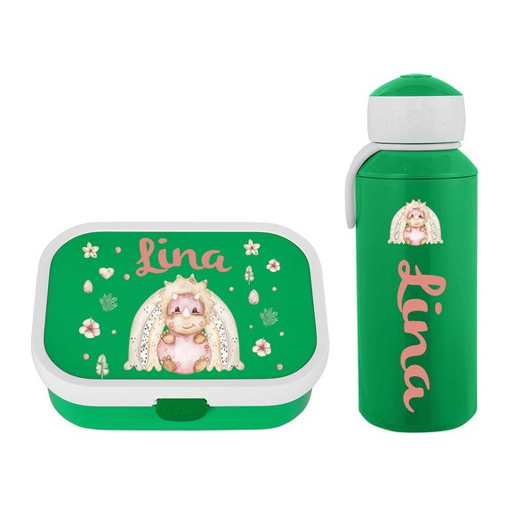 Personalized Mepal Lunch Box & Water Bottle as a Set With 