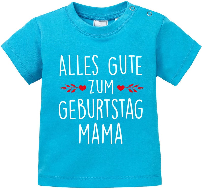 Alles Gute zum Geburtstag Mama / Geschenk für die beste Mama / Geschenkidee für Mama / T-Shirt für Kinder zdjęcie 3