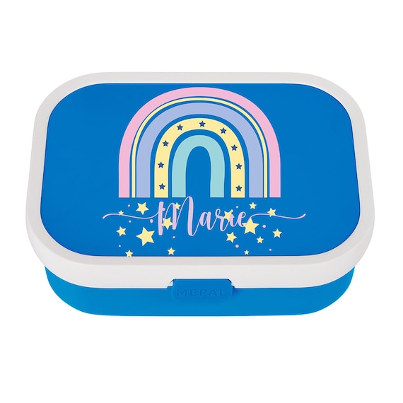 Mepal Take a Break Lunch Box With Desired Name Personalized Bento Lunch Box  With a Cute Unicorn for Daycare, Kindergarten and School 