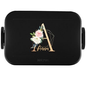 Boîte à lunch Mepal Take a break (couvercle de remplacement) avec clips et bague d'étanchéité avec nom souhaité / couvercle bento personnalisé école garderie