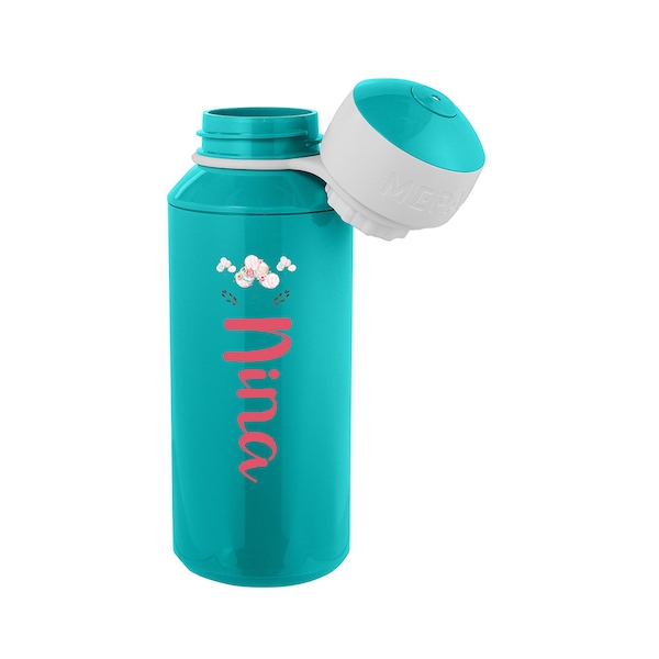 Personalized Pop-Up Water Bottle Mepal Water Bottle | Cute balloon motif with desired name | Water bottle for daycare