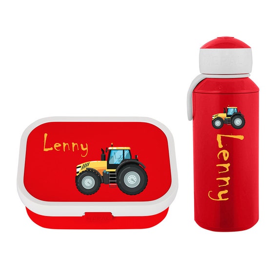 Mepal Lunch Box & Drinking Bottle as a Set With Name Personalized