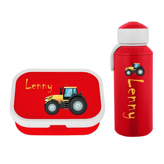 Personalized Mepal Lunch Box & Water Bottle as a Set With 