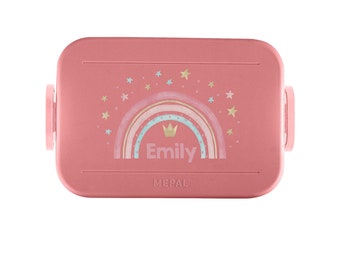 Mepal Take a break lunch box lid (replacement lid) including clamps and sealing ring with desired name / personalized bento lid school kita