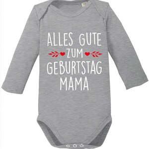 Alles Gute zum Geburtstag Mama / Geschenk für die beste Mama / Langarmbody / Geschenkidee für die beste Mama