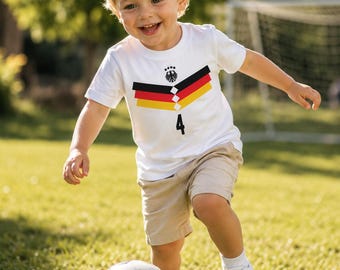 Aktuelles Deutschland Kinder Fanshirt mit Namen WM 2026 – Germany Trikot  mit Wunschnummer